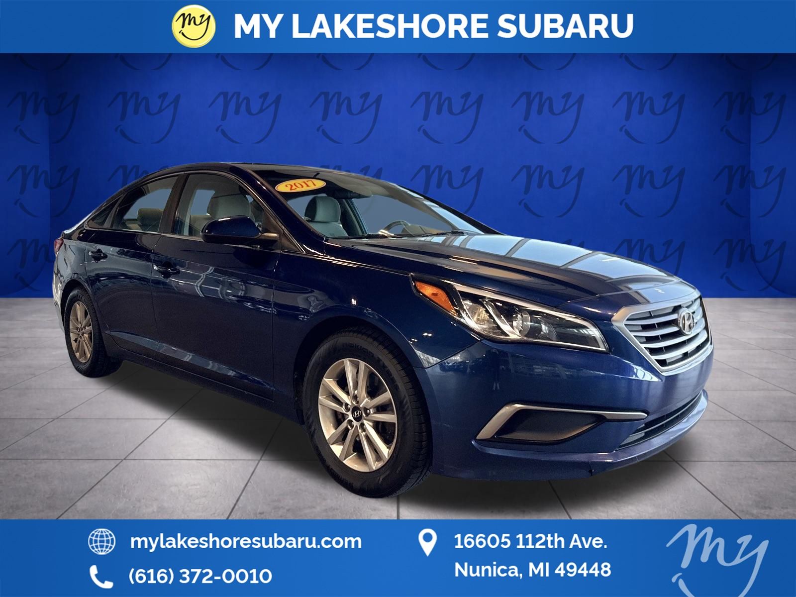 Lakeside Blue 2017 Hyundai Sonata FWD Sedan Front-Wheel Drive 6-Speed Automatic