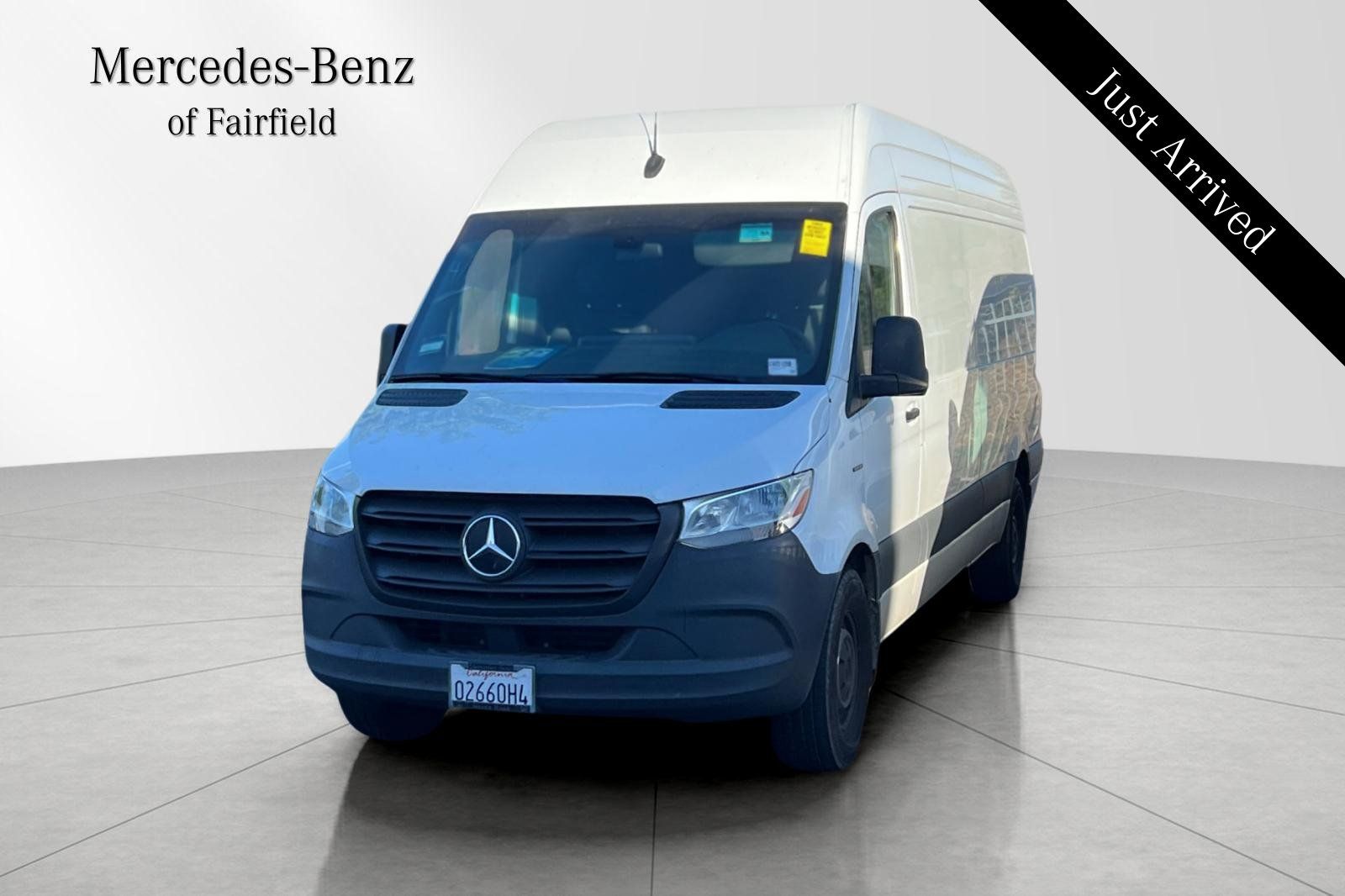 White 2024 Mercedes-Benz eSprinter 2500 170 High Roof Cargo SO RWD Van Rear-Wheel Drive 1-Speed Automatic