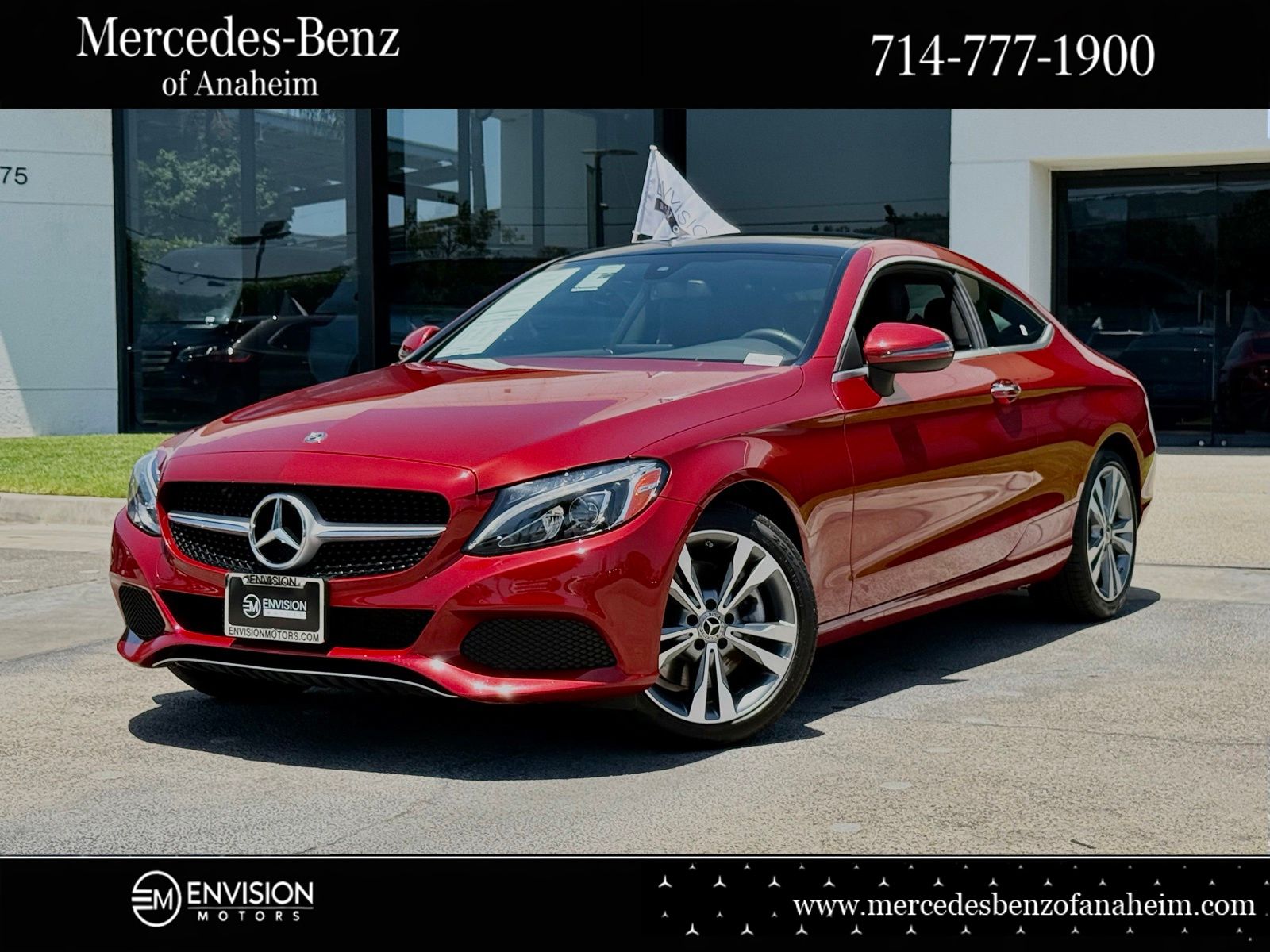 designo Cardinal Red Metallic 2018 Mercedes-Benz C-Class C 300 Coupe RWD Coupe Rear-Wheel Drive 9-Speed Automatic