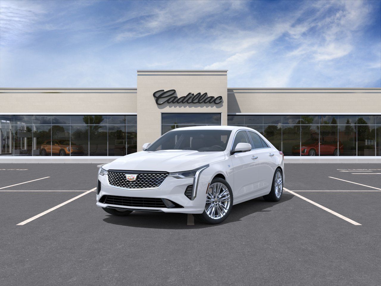 2026 Cadillac CT4 Premium Luxury White at Ross Downing Buick GMC
