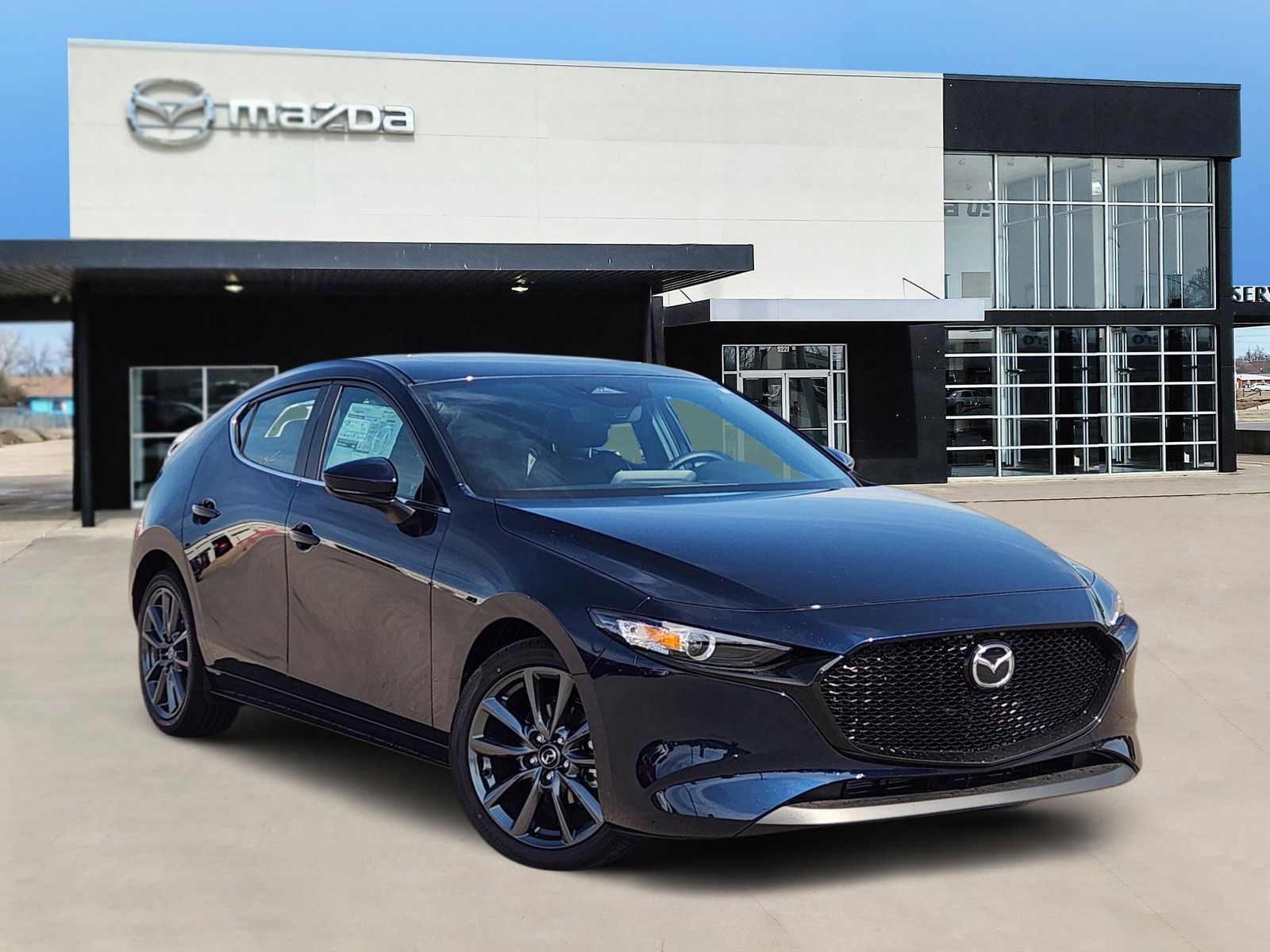Deep Crystal Blue Mica 2026 Mazda MAZDA3 Hatchback Front-Wheel Drive 6-Speed Automatic