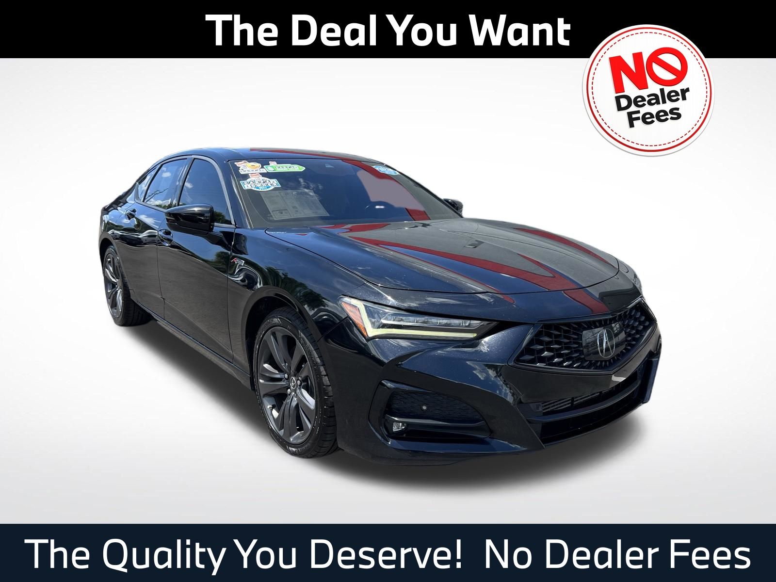 Majestic Black Pearl 2021 Acura TLX Sedan Front-Wheel Drive Automatic
