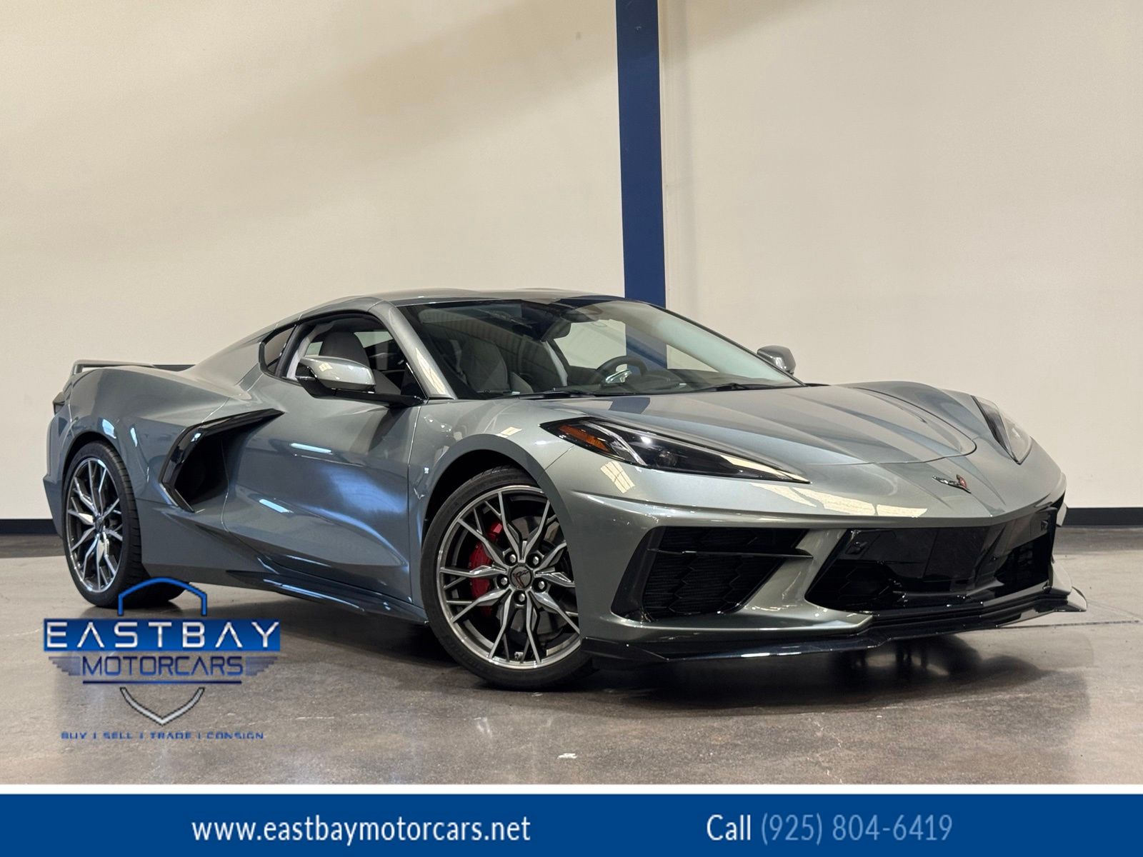 Hypersonic Gray Metallic 2024 Chevrolet Corvette Stingray 3LT Coupe RWD Coupe Rear-Wheel Drive 8-Speed Dual Clutch