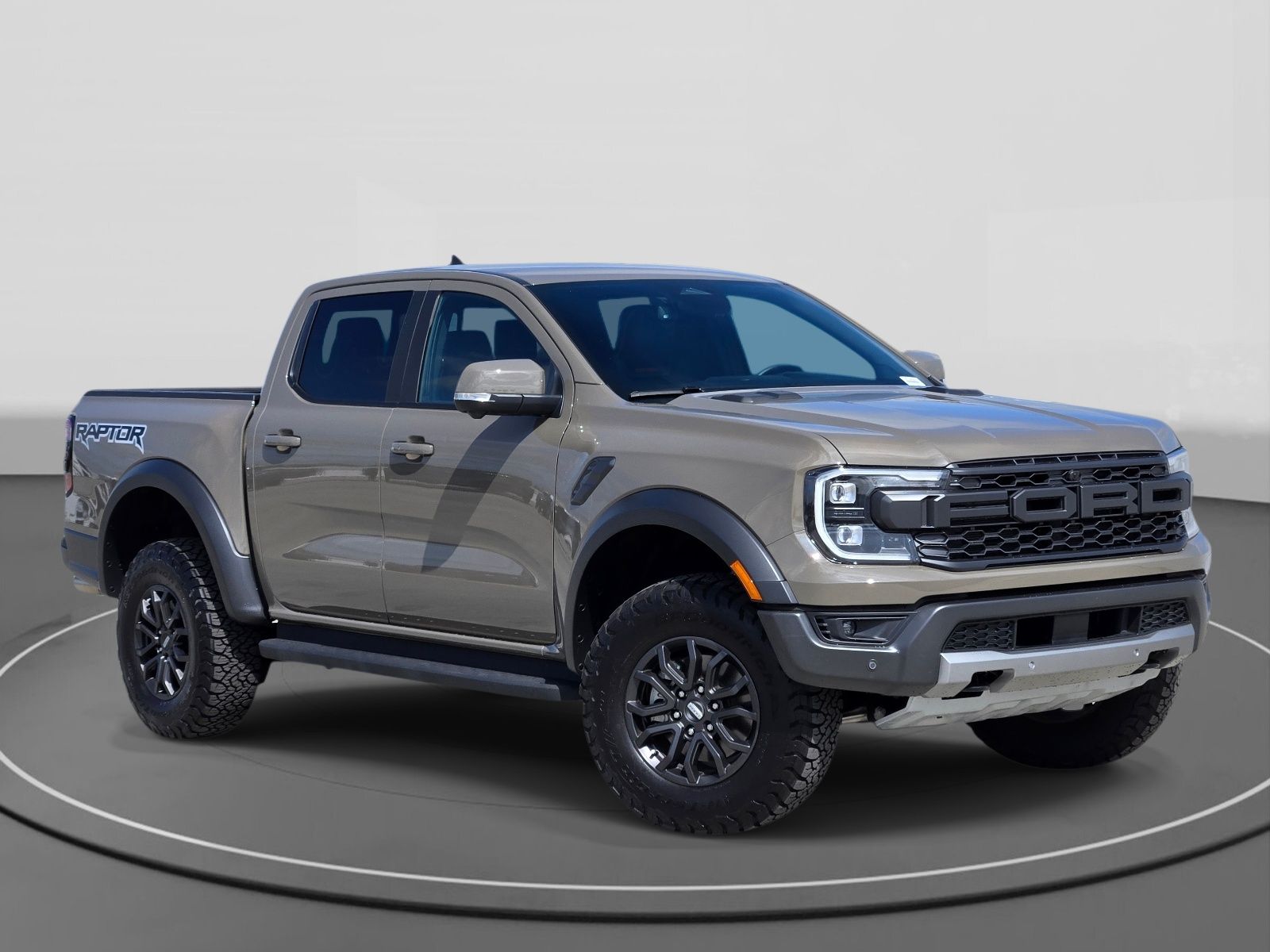 Gray 2025 Ford Ranger Raptor SuperCrew 4WD Pickup Truck Four-Wheel Drive Automatic