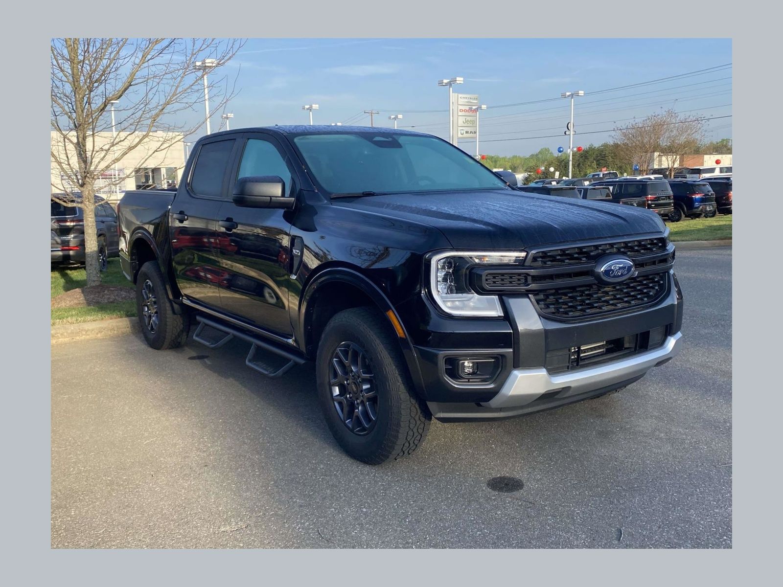 Shadow Black 2024 Ford Ranger XLT SuperCrew RWD Pickup Truck 4X2 Automatic