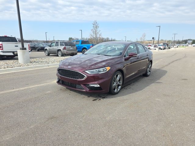 Red (Burgundy) 2017 Ford Fusion Sport AWD Sedan All-Wheel Drive 6-Speed Automatic