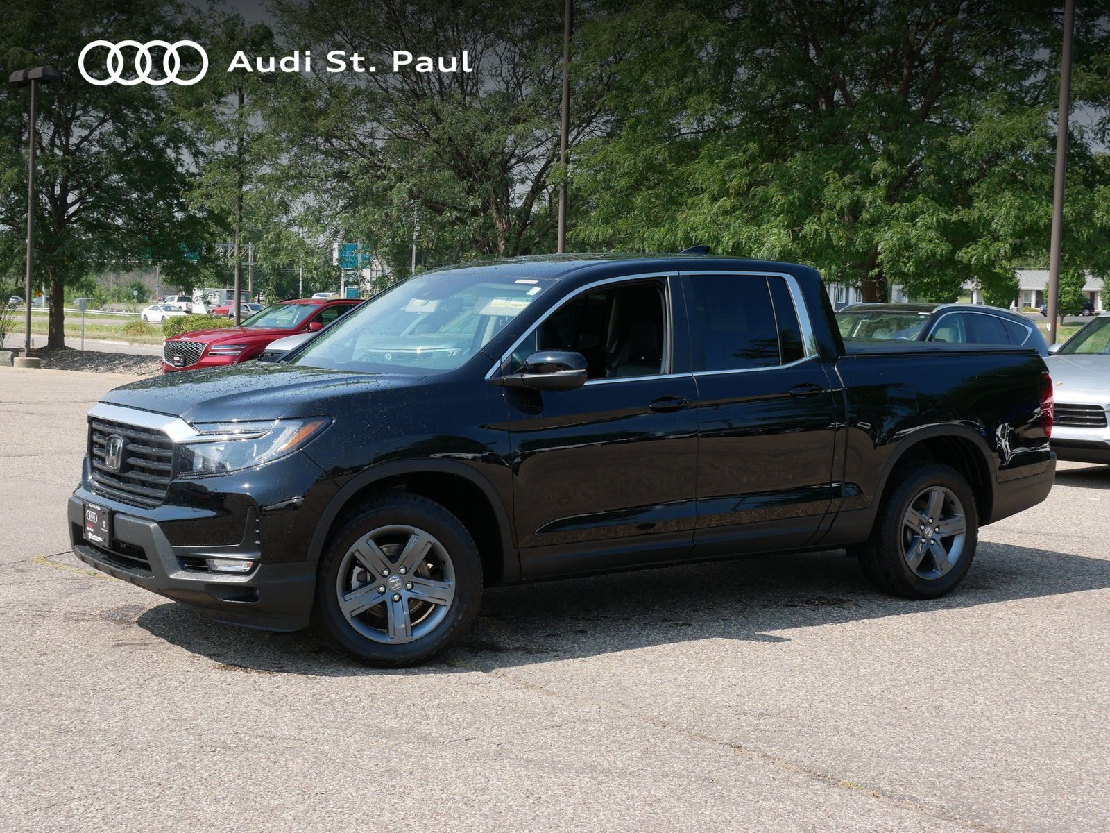 Crystal Black Pearl 2023 Honda Ridgeline Pickup Truck All-Wheel Drive 9-Speed Automatic