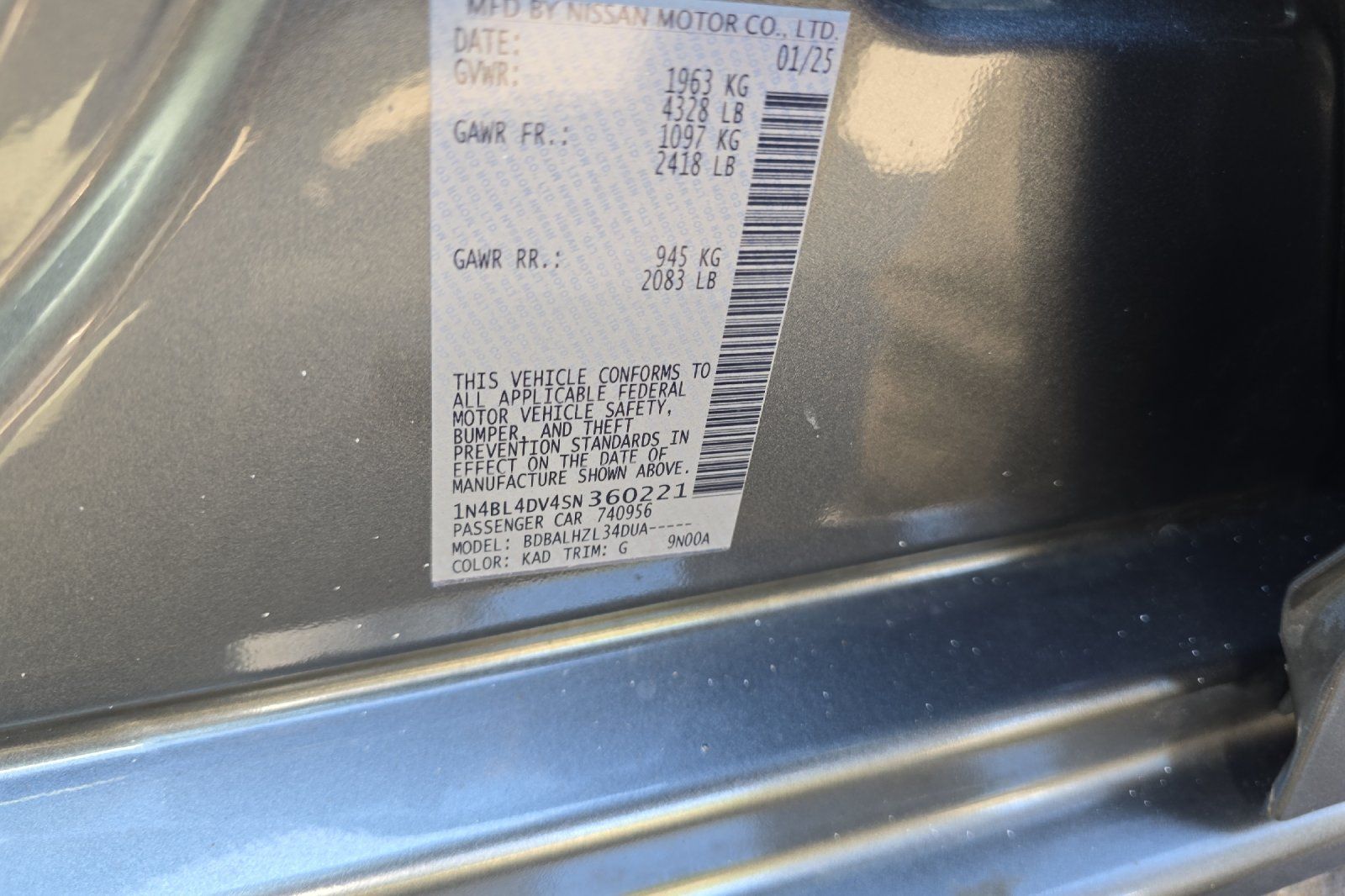 Used 2025 Nissan Altima Sedan
