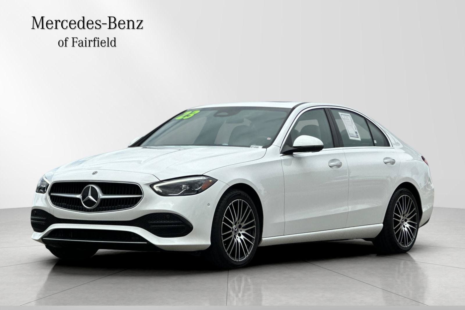 White 2023 Mercedes-Benz C-Class Sedan Rear-Wheel Drive 9-Speed Automatic