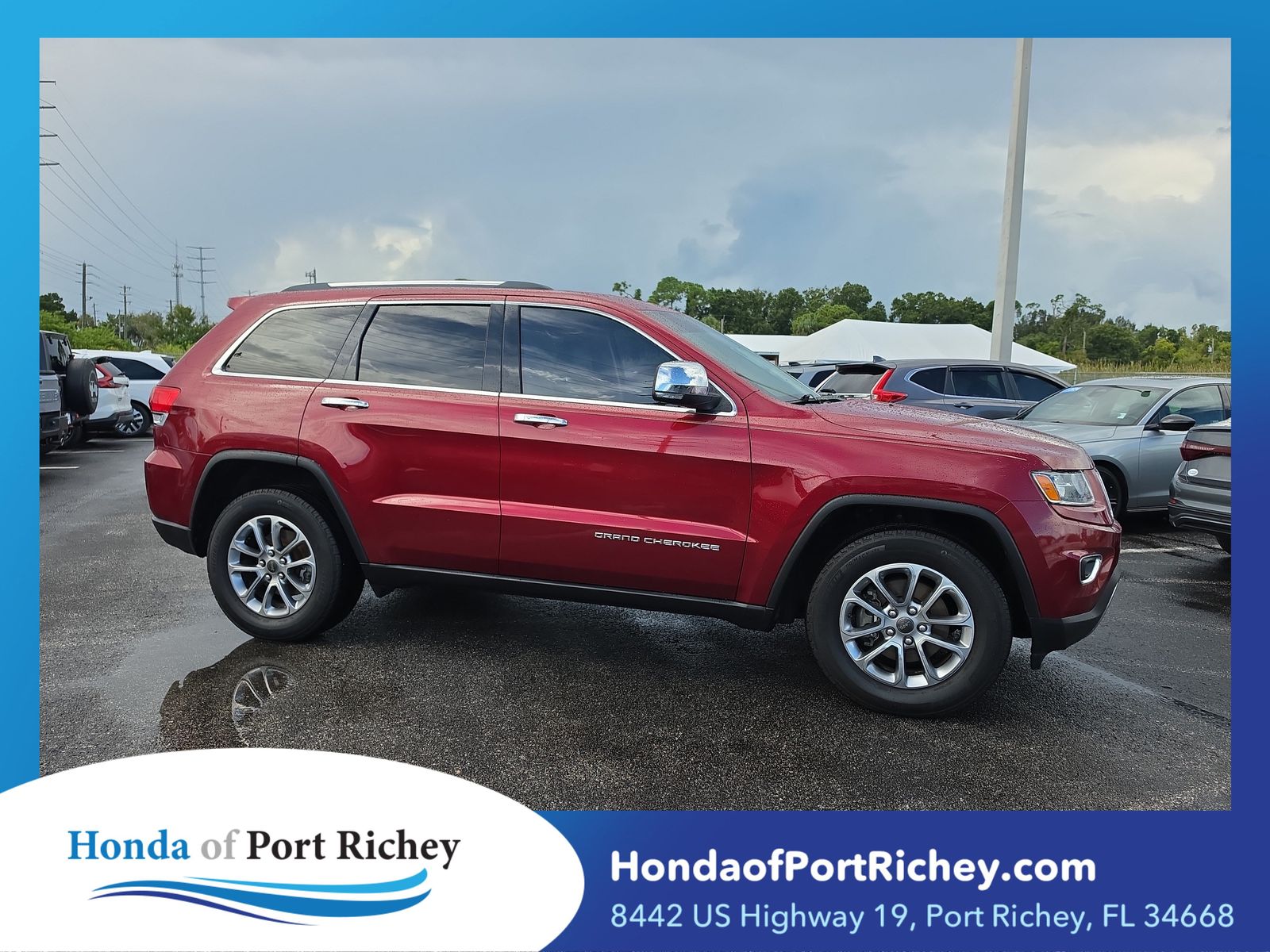 Deep Cherry Red Crystal 2015 Jeep Grand Cherokee SUV / Crossover 4X2 8-Speed Automatic