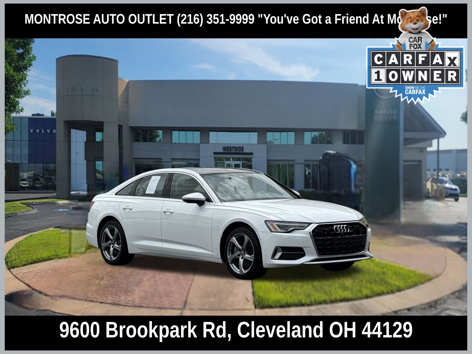 Arkona White 2024 Audi A6 Sedan All-Wheel Drive 7-Speed Automatic