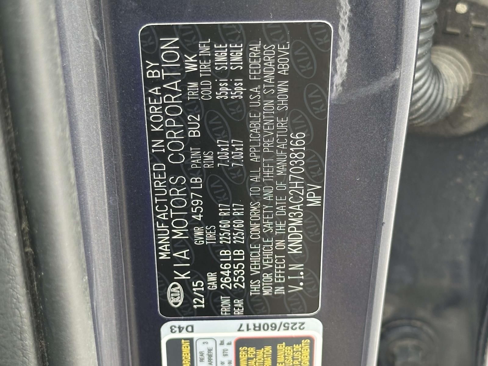 Used 2017 Blue Kia LX image 26