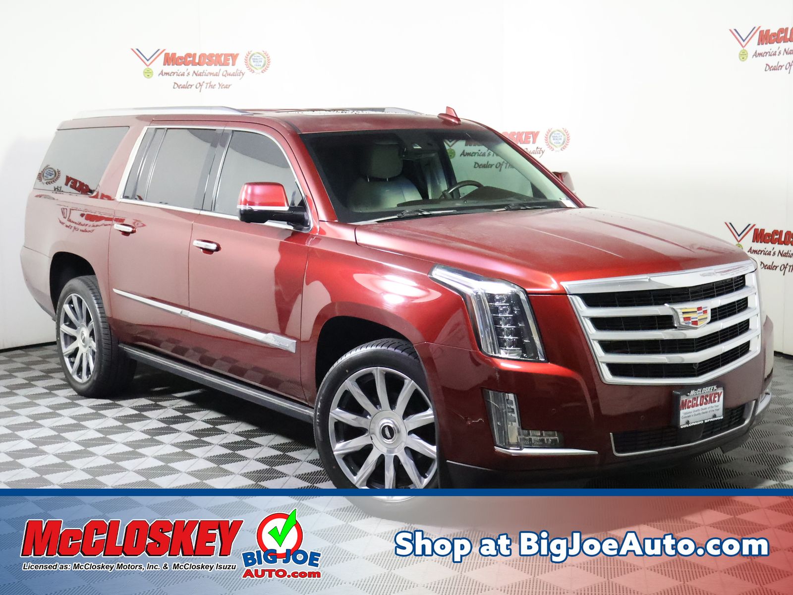 Red Passion Tintcoat 2017 Cadillac Escalade ESV SUV / Crossover Four-Wheel Drive 8-Speed Automatic