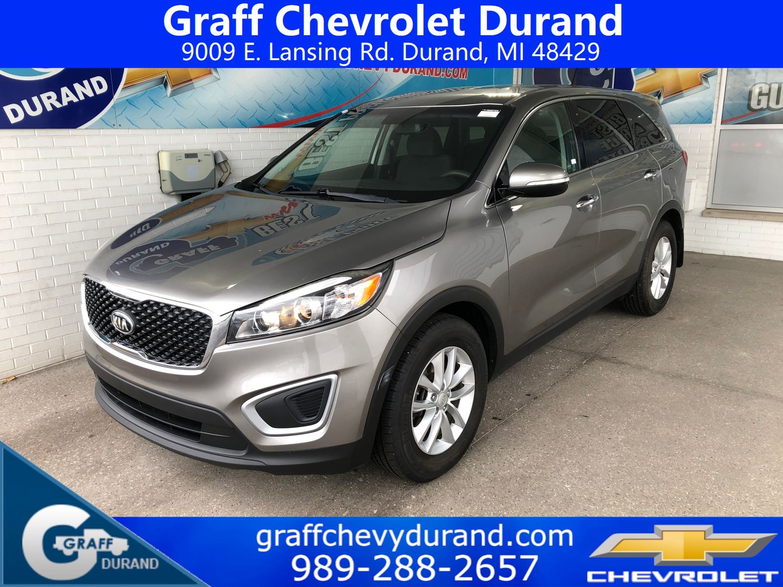Titanium Silver 2018 Kia Sorento SUV / Crossover Front-Wheel Drive 6-Speed Automatic