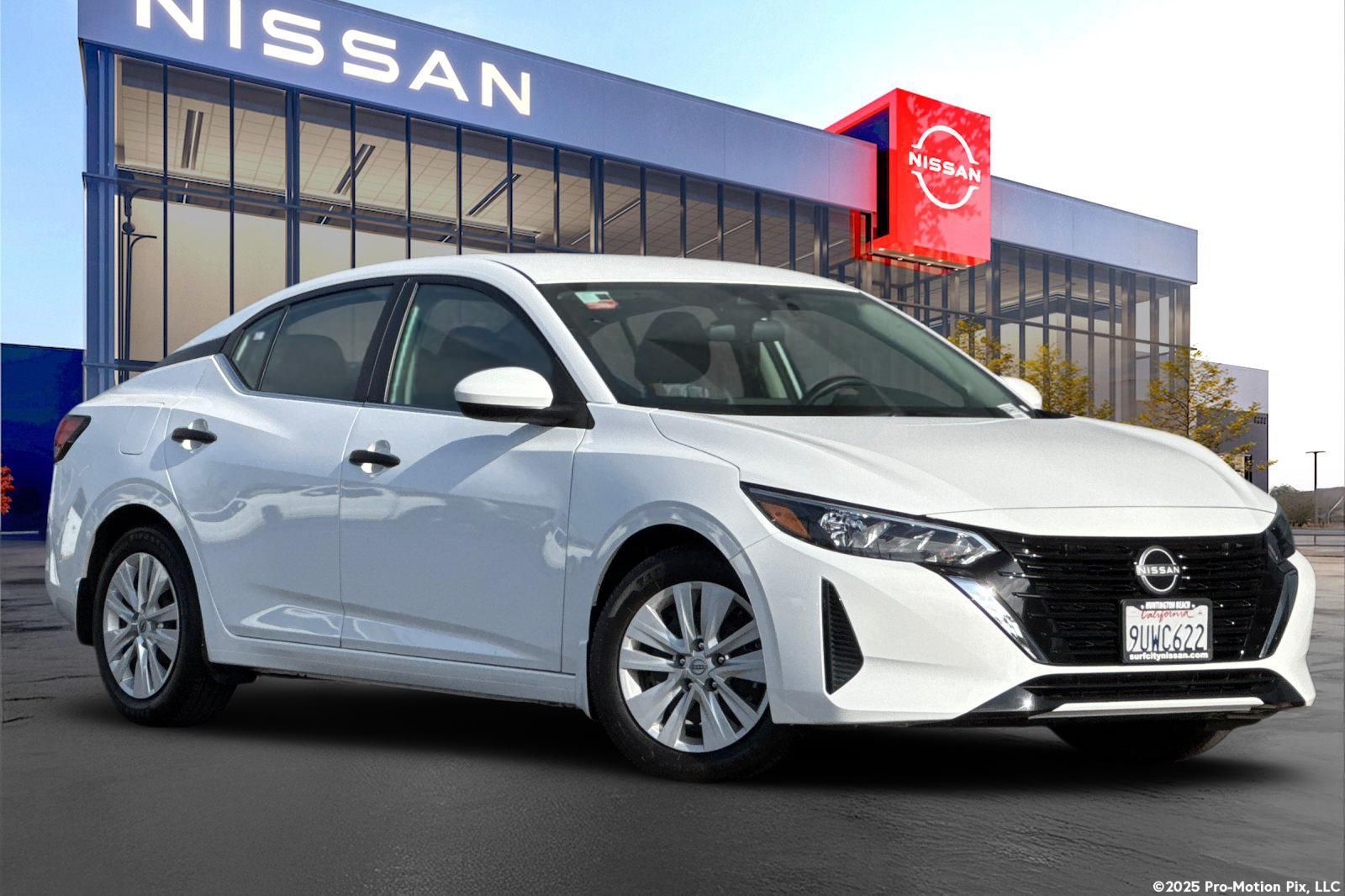 White (Fresh Powder) 2025 Nissan Sentra Sedan Front-Wheel Drive Continuously Variable Transmission