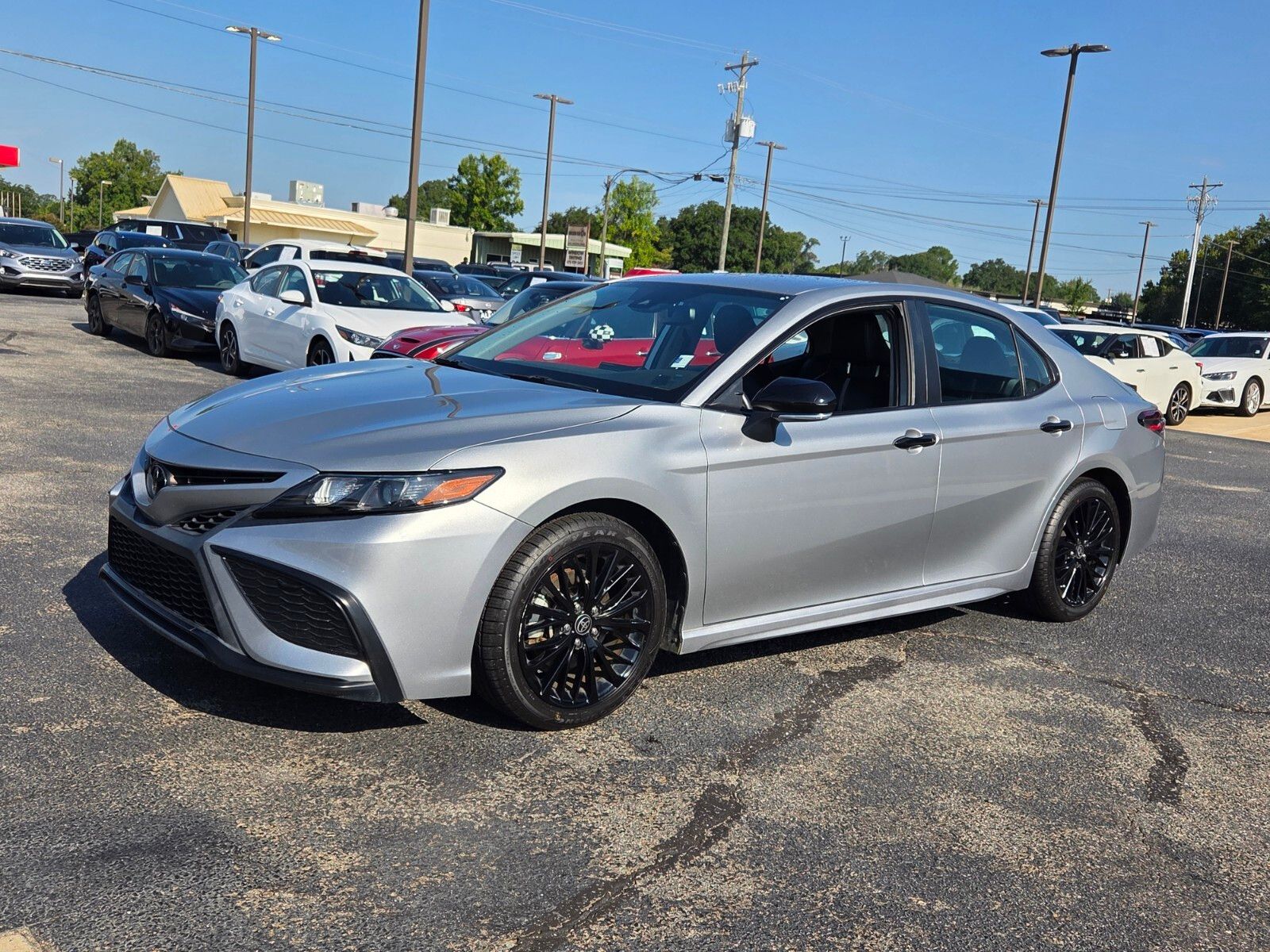 Used 2022 Silver Toyota SE Nightshade image 3