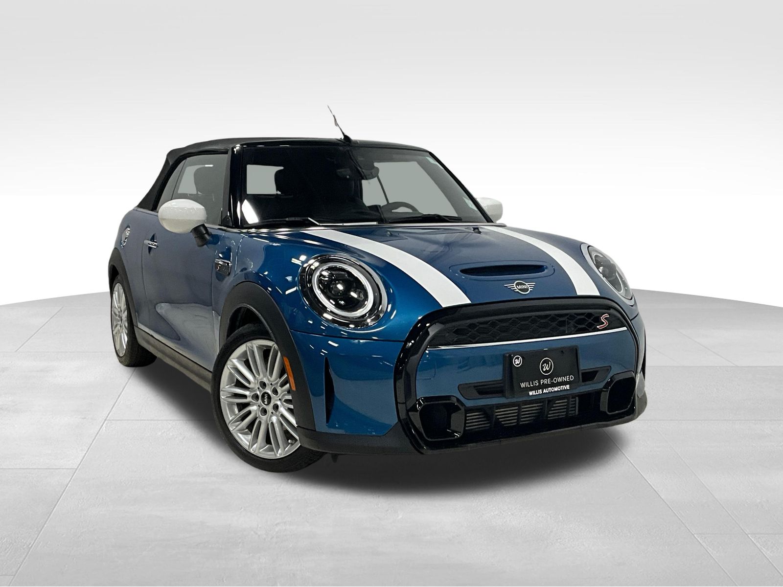 Island Blue Metallic 2023 MINI Cooper S Convertible FWD Convertible Front-Wheel Drive 7-Speed Automatic