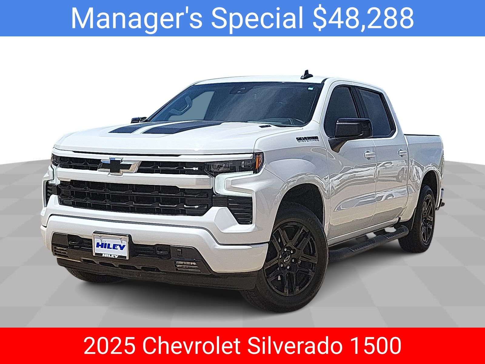 Summit White 2025 Chevrolet Silverado 1500 Pickup Truck Four-Wheel Drive Automatic