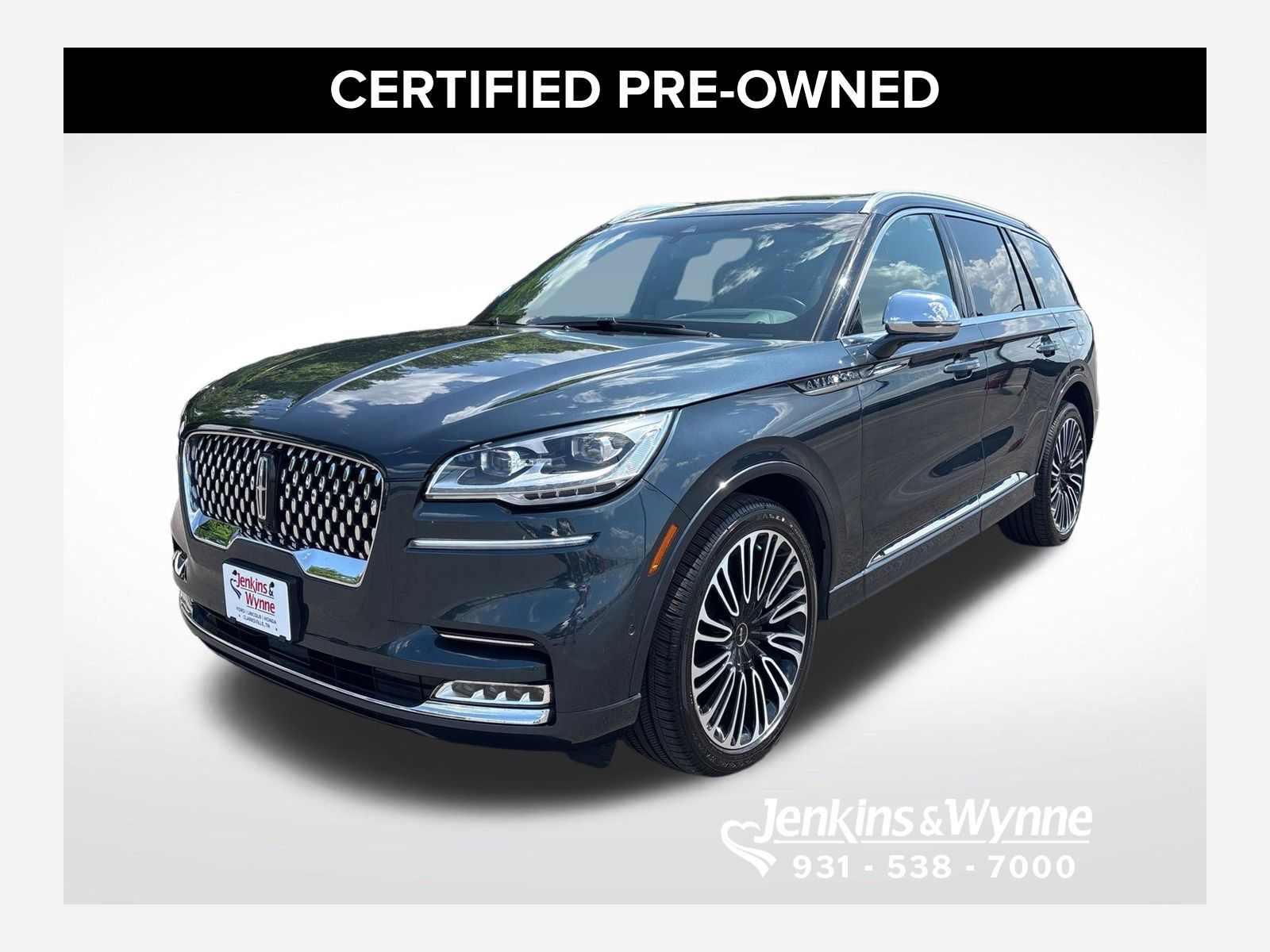 Flight Blue Clearcoat 2020 Lincoln Aviator Black Label AWD SUV / Crossover All-Wheel Drive Automatic