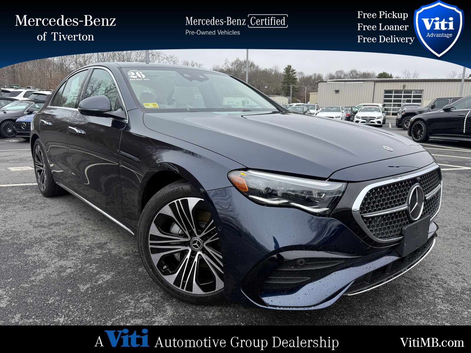 Nautical Blue Metallic 2026 Mercedes-Benz E-Class E 350 4MATIC Sedan All-Wheel Drive 9-Speed Automatic