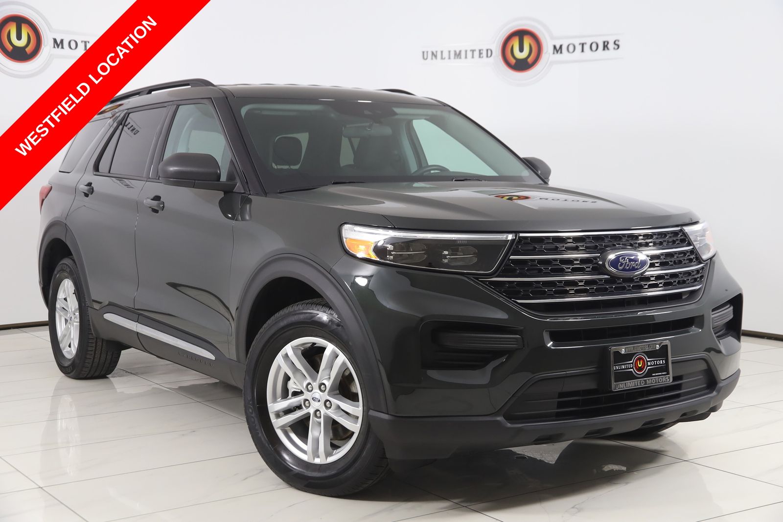 Green Metallic 2023 Ford Explorer SUV / Crossover All-Wheel Drive Automatic