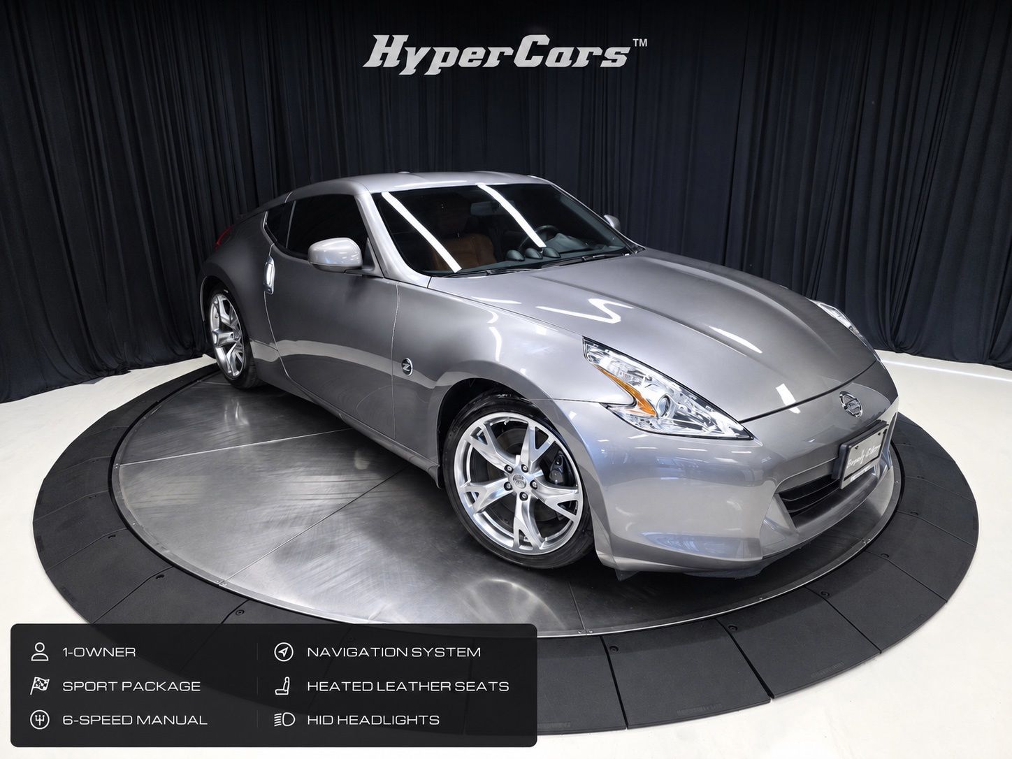 Gray (Platinum Graphite Metallic) 2009 Nissan 370Z Coupe Rear-Wheel Drive 6-Speed Manual
