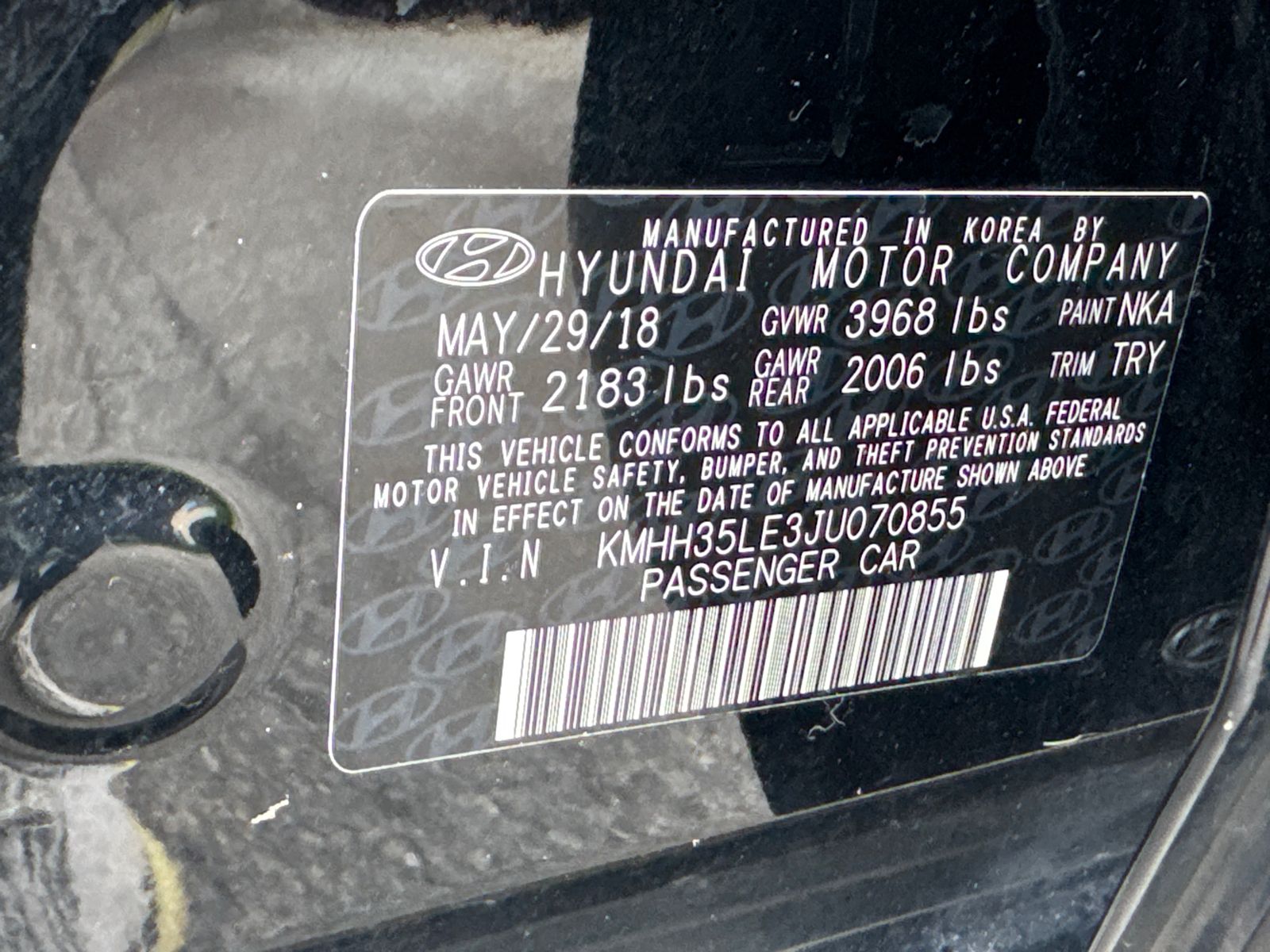 Used 2018 Black Hyundai Base image 31