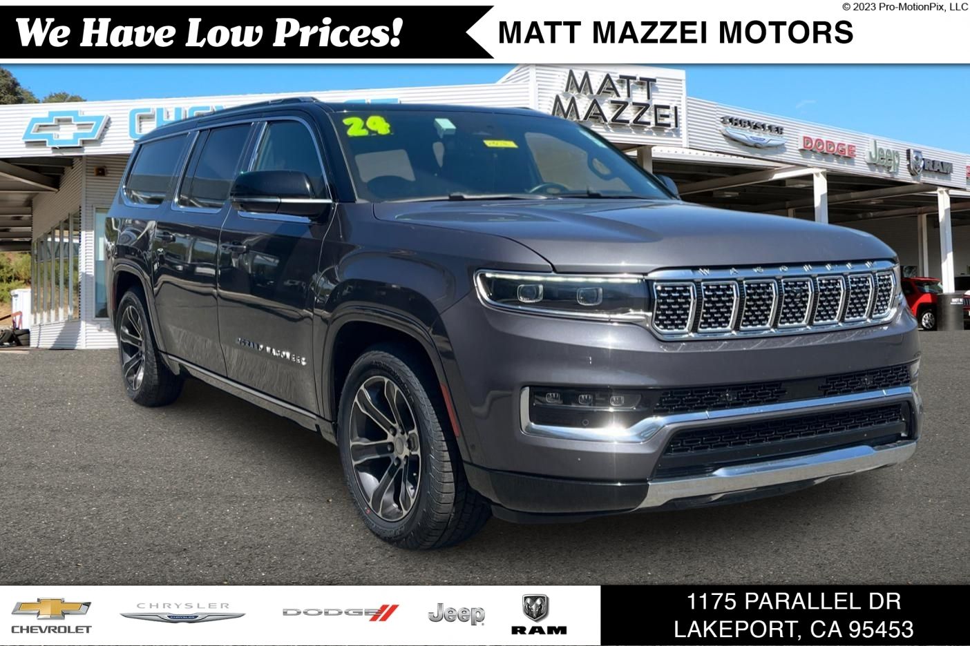 Gray Metallic 2024 Jeep Grand Wagoneer L SUV / Crossover Four-Wheel Drive 8-Speed Automatic