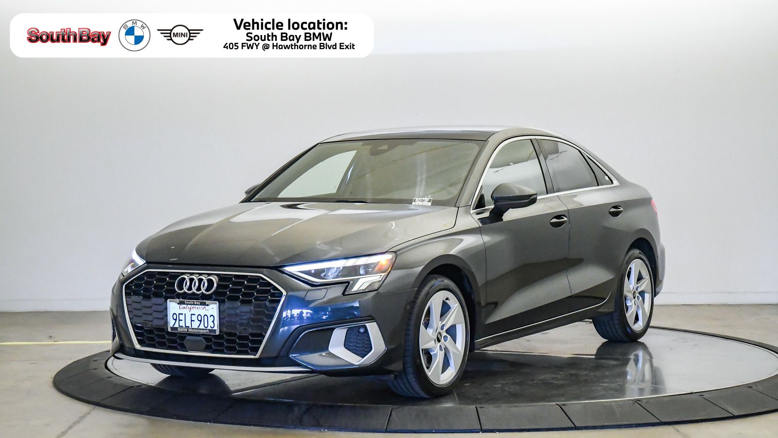 Gray Metallic 2023 Audi A3 Sedan Front-Wheel Drive 7-Speed Automatic