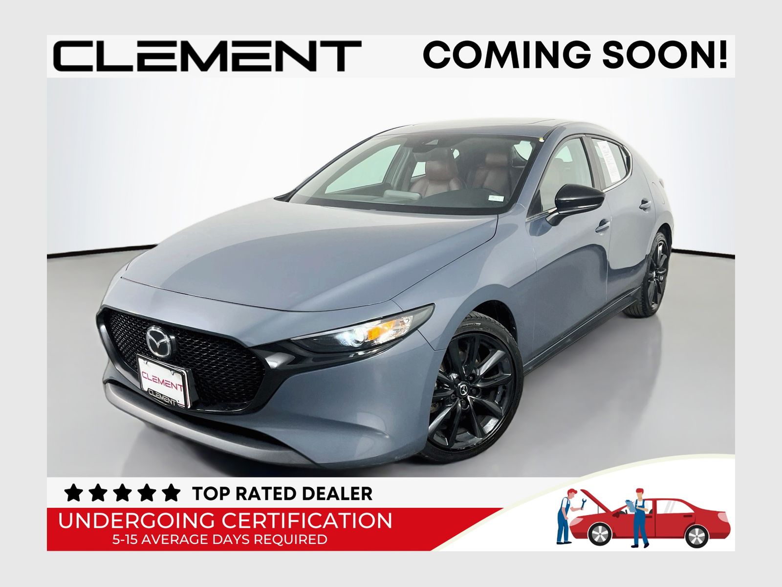 Polymetal Gray Metallic 2023 Mazda MAZDA3 Hatchback All-Wheel Drive 6-Speed Automatic