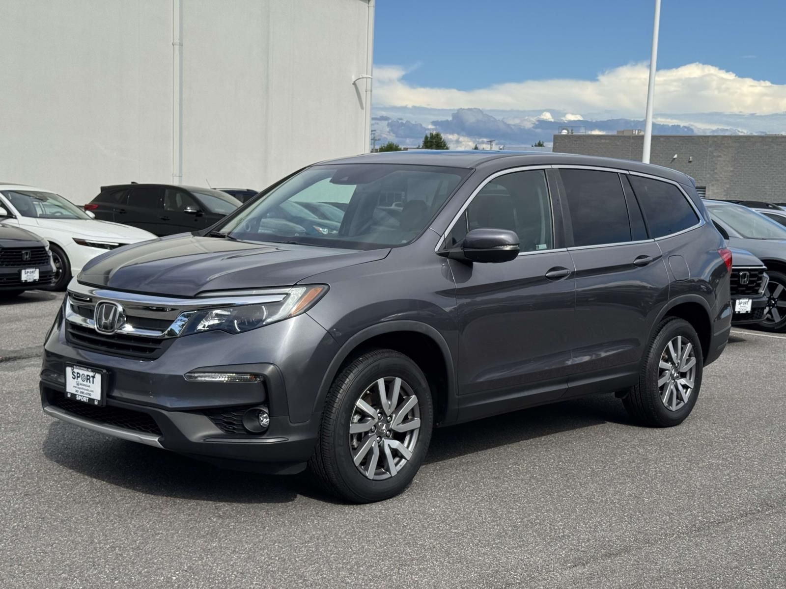 Gray (Modern Steel Metallic) 2021 Honda Pilot SUV / Crossover All-Wheel Drive 9-Speed Automatic