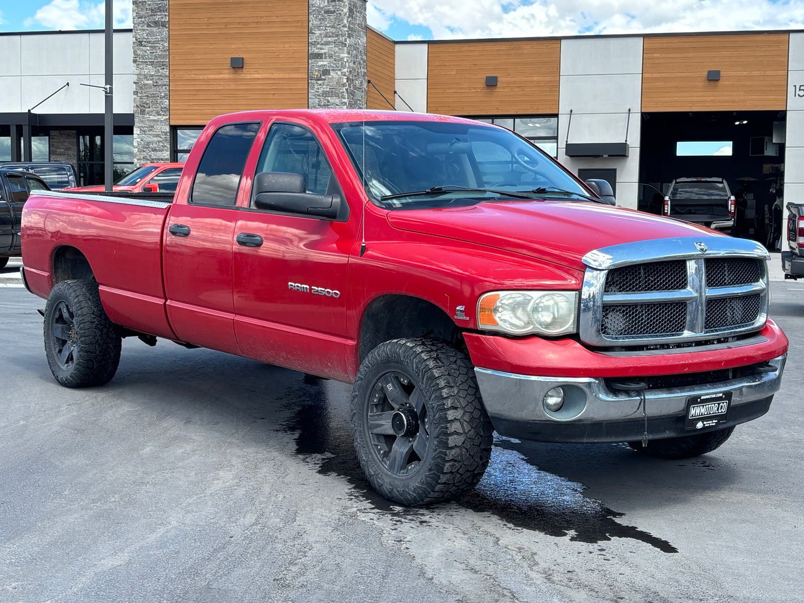 Red 2003 Dodge RAM 2500 Pickup Truck Four-Wheel Drive 4-Speed Automatic