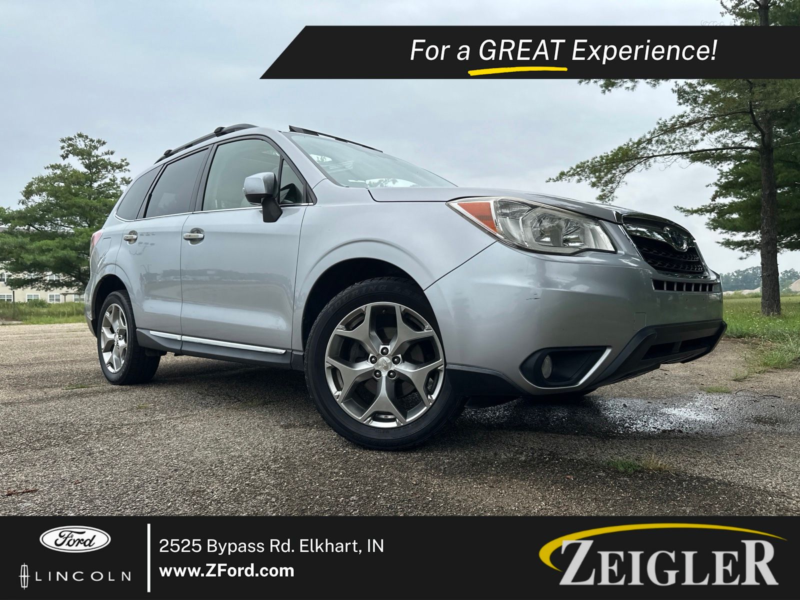 Ice Silver Metallic 2015 Subaru Forester SUV / Crossover All-Wheel Drive Continuously Variable Transmission