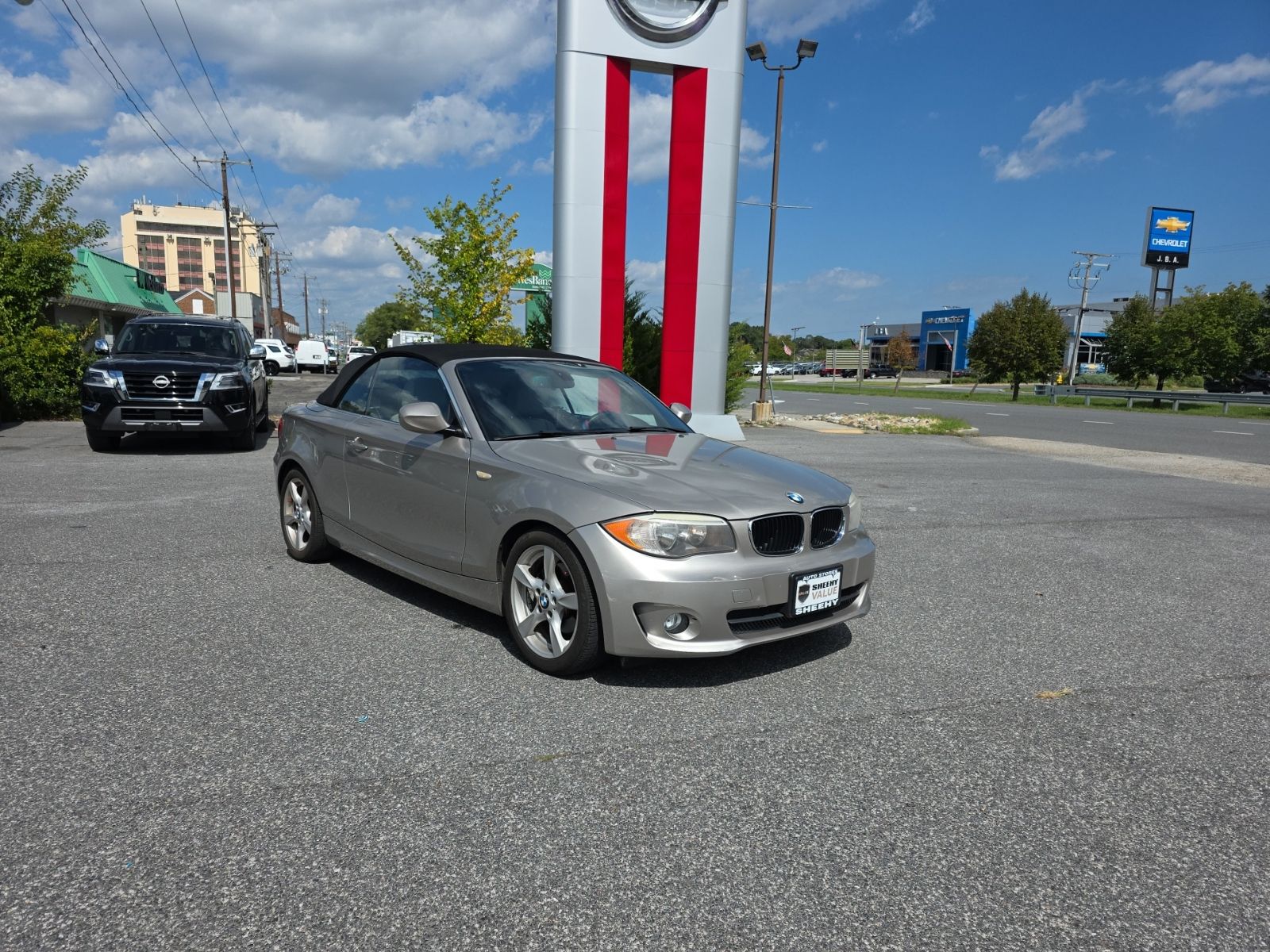 Silver Metallic 2013 BMW 1 Series Convertible Rear-Wheel Drive 6-Speed Automatic