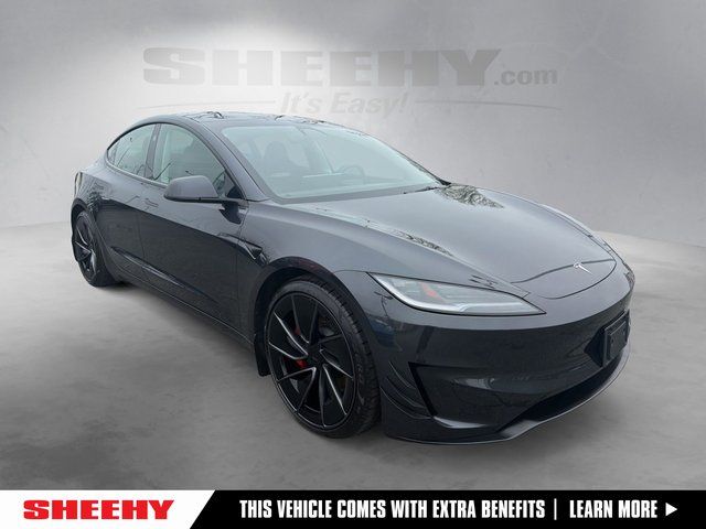 Stealth Gray 2024 Tesla Model 3 Performance AWD Sedan All-Wheel Drive 1-Speed Automatic