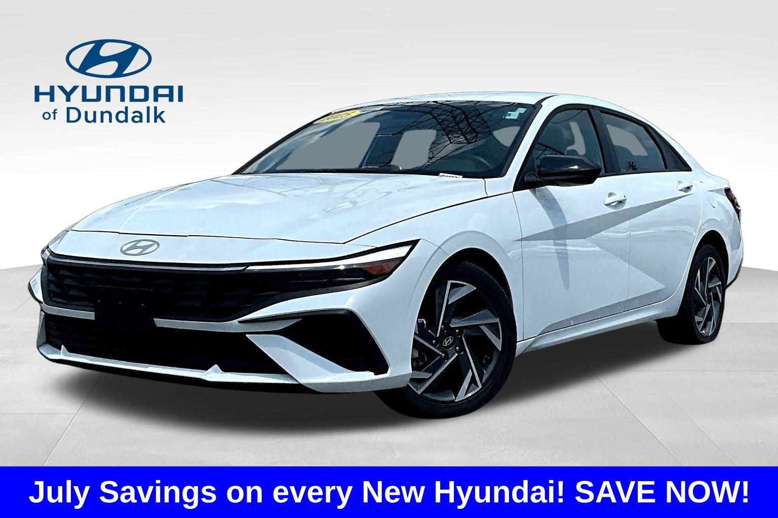 Serenity White 2025 Hyundai Elantra Sedan Front-Wheel Drive Continuously Variable Transmission