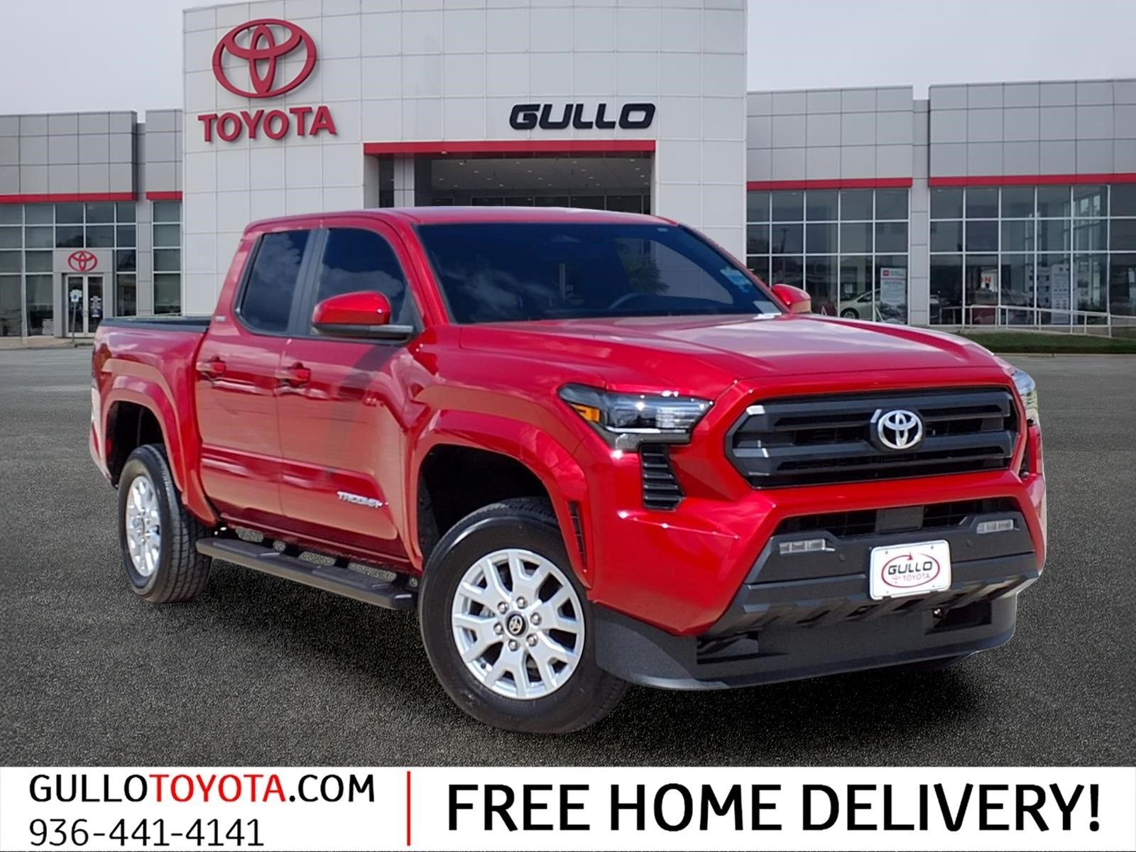Supersonic Red 2025 Toyota Tacoma Pickup Truck Four-Wheel Drive 8-Speed Automatic