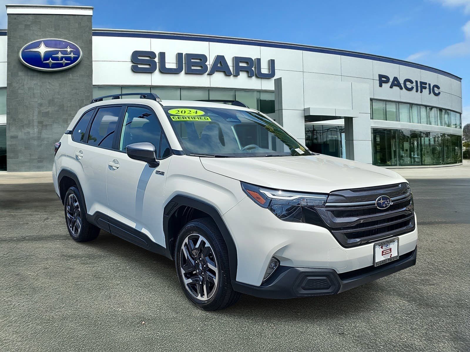 Crystal White Pearl 2026 Subaru Forester Hybrid Premium AWD SUV / Crossover All-Wheel Drive Continuously Variable Transmission