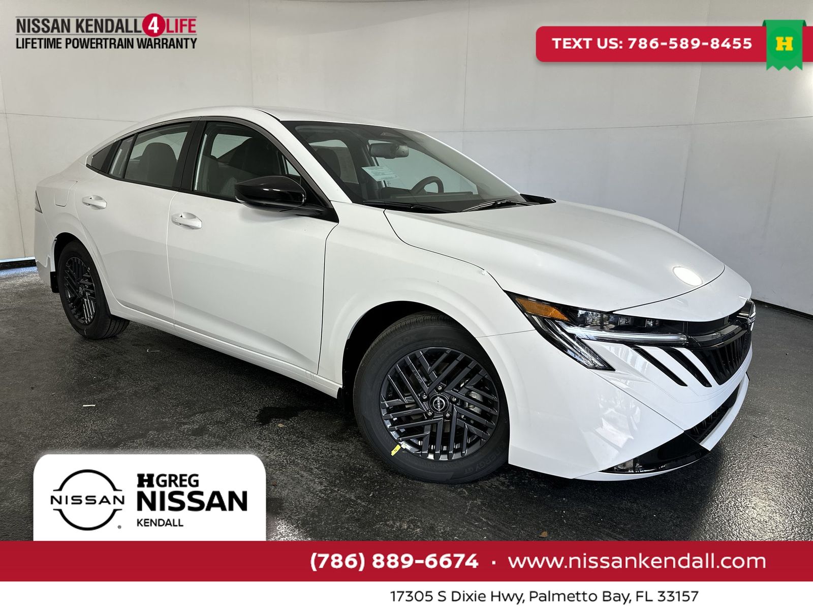 White (Fresh Powder) 2026 Nissan Sentra SV FWD Sedan Front-Wheel Drive Continuously Variable Transmission