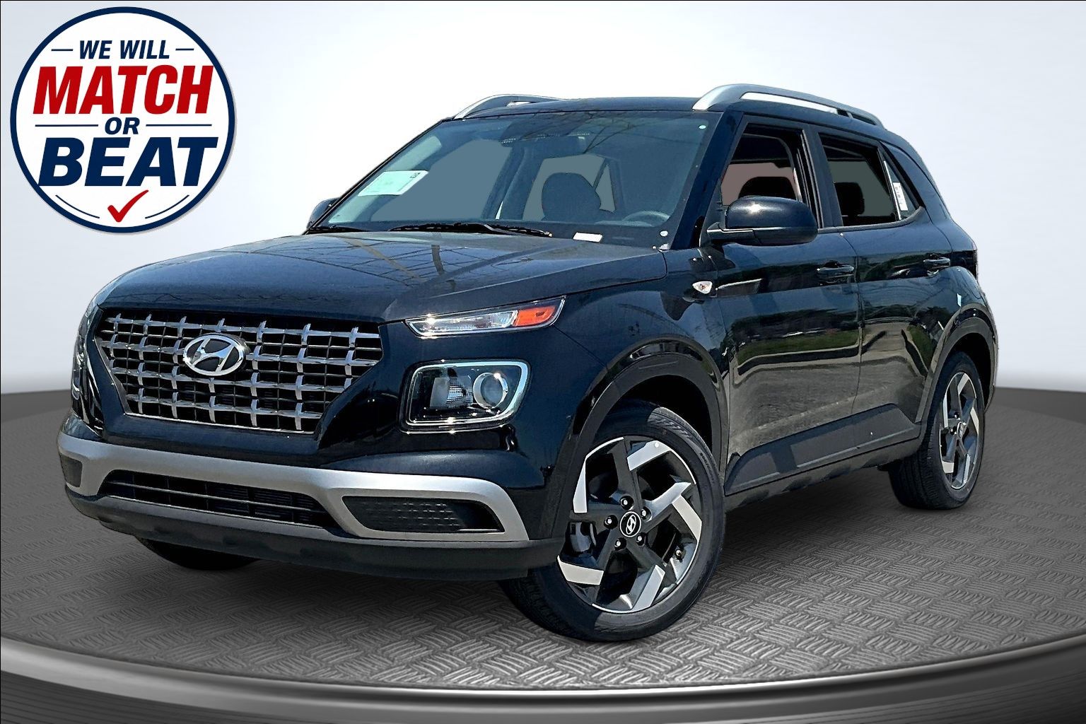 Onyx Black 2026 Hyundai Venue SUV / Crossover Front-Wheel Drive Continuously Variable Transmission