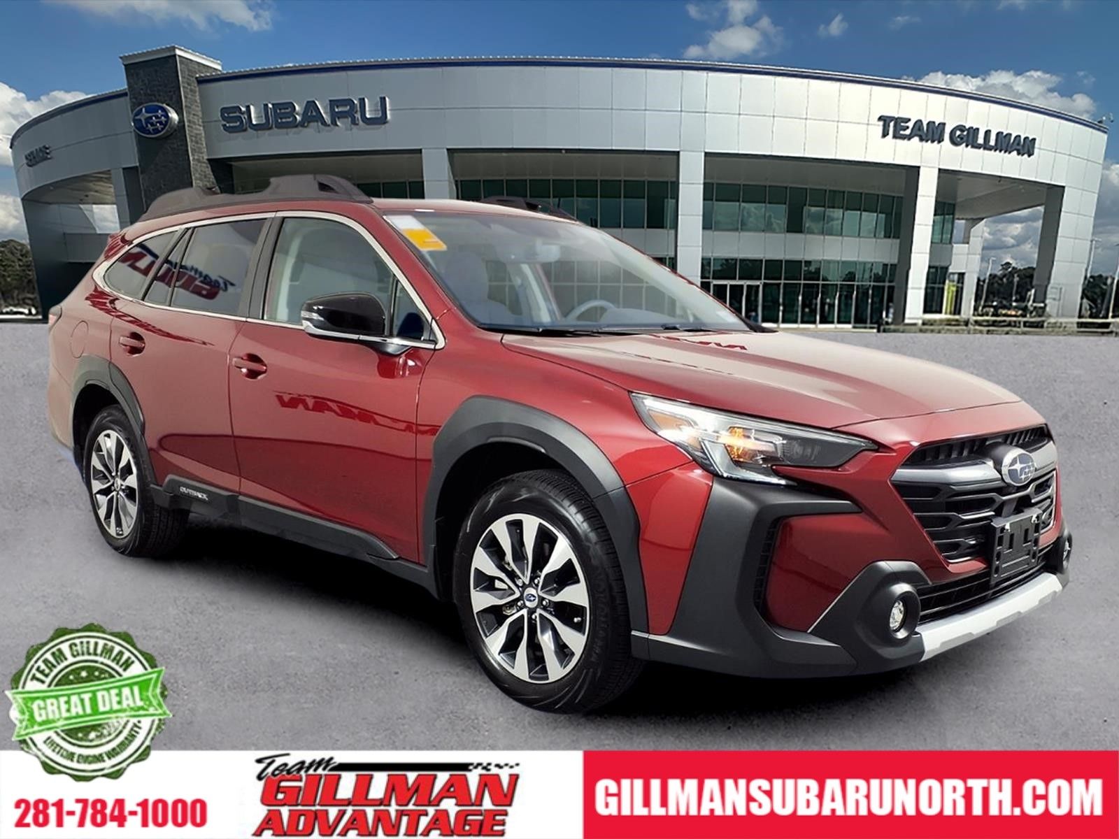 Crimson Red Pearl 2025 Subaru Outback Limited AWD SUV / Crossover All-Wheel Drive Continuously Variable Transmission