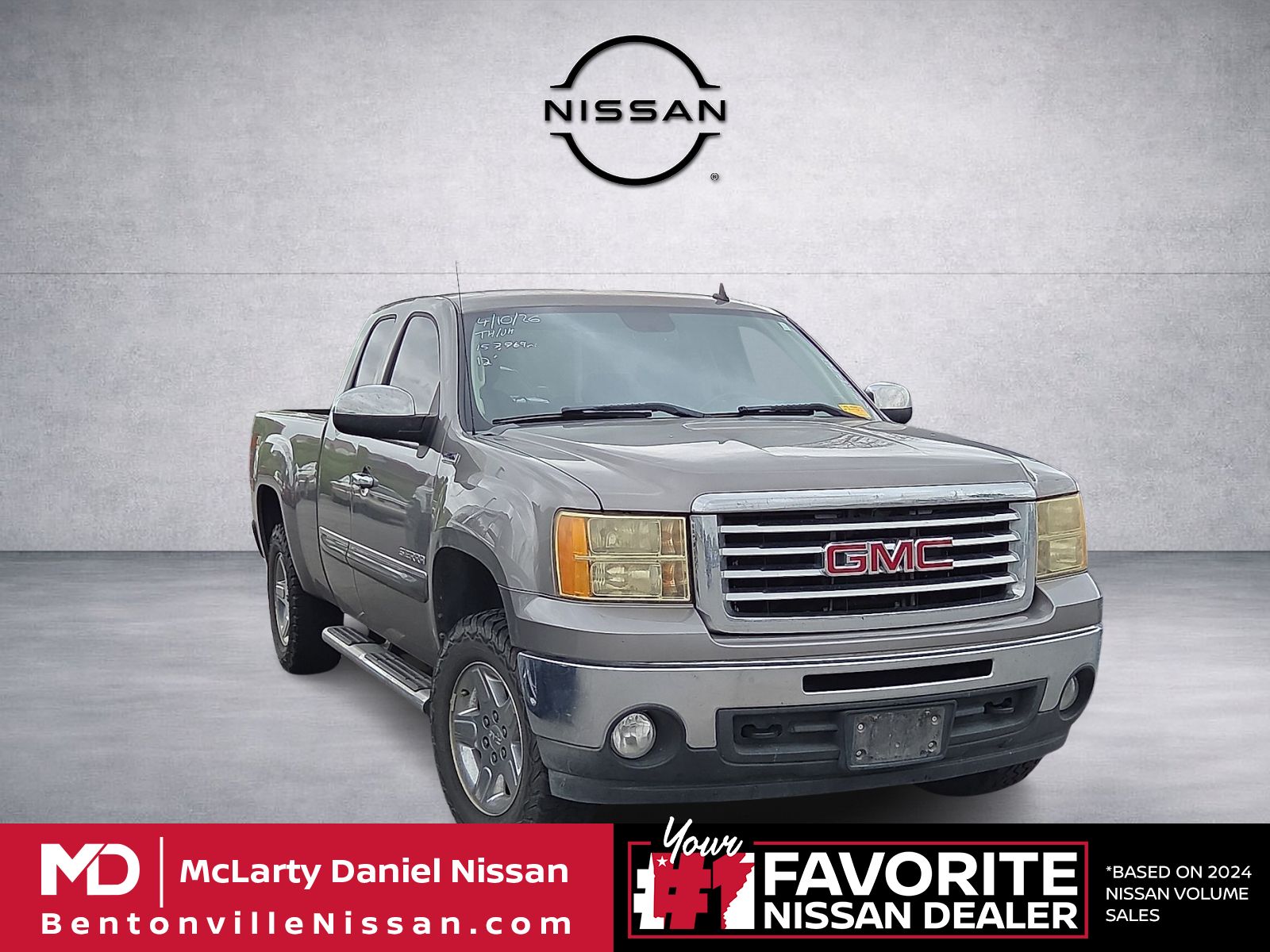 Steel Gray Metallic 2012 GMC Sierra 1500 SLT Ext. Cab 4WD Pickup Truck Four-Wheel Drive 6-Speed Automatic