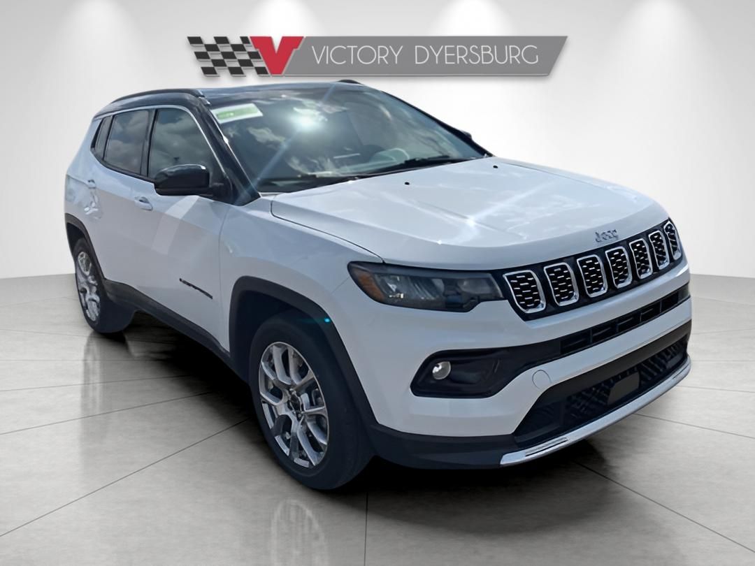 Bright White Clearcoat 2025 Jeep Compass SUV / Crossover Four-Wheel Drive 8-Speed Automatic