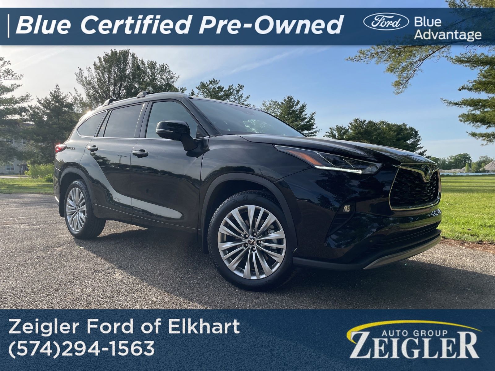 Midnight Black Metallic 2025 Toyota Highlander SUV / Crossover All-Wheel Drive 8-Speed Automatic