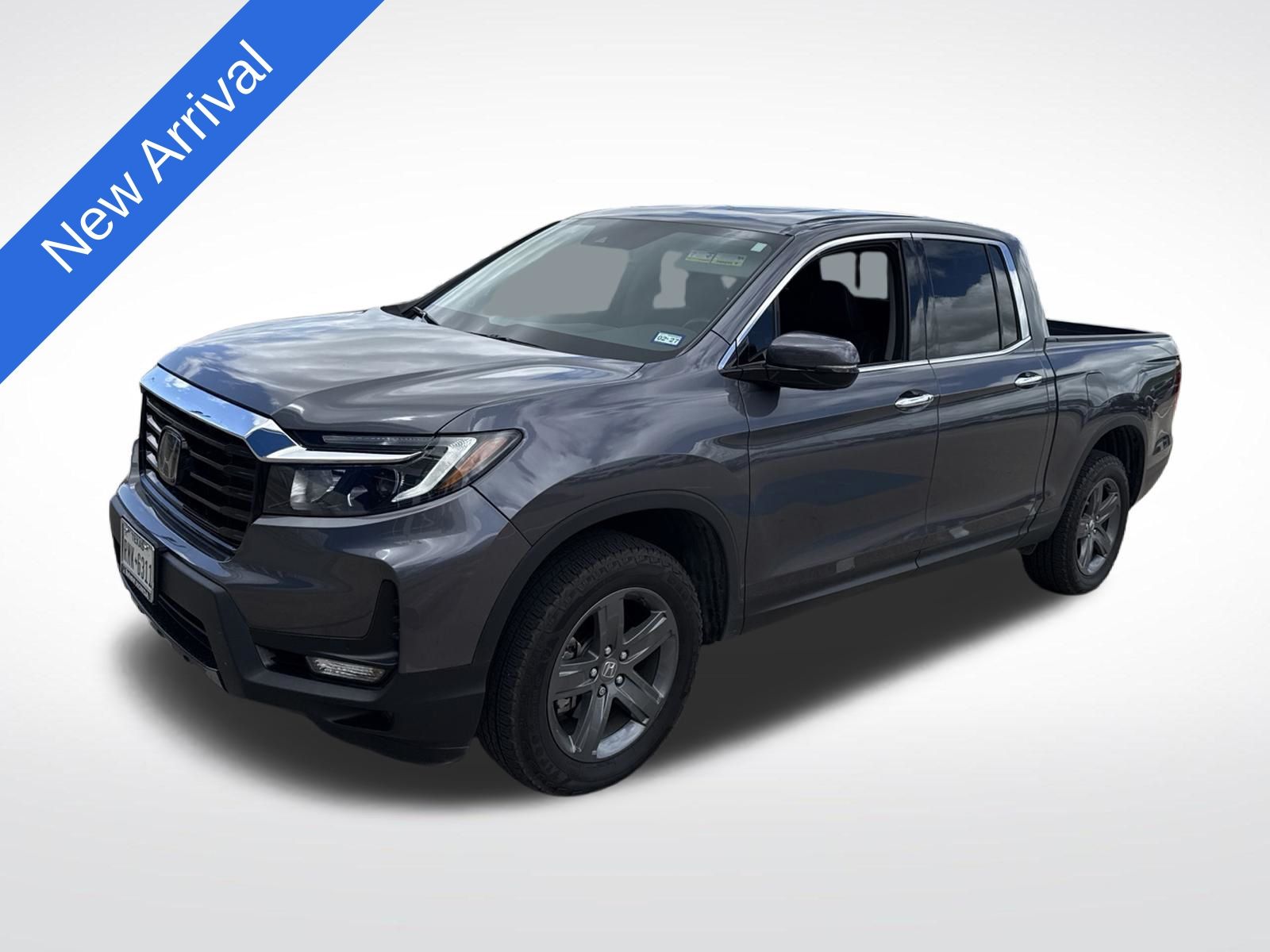 Gray 2022 Honda Ridgeline RTL-E AWD Pickup Truck All-Wheel Drive 9-Speed Automatic