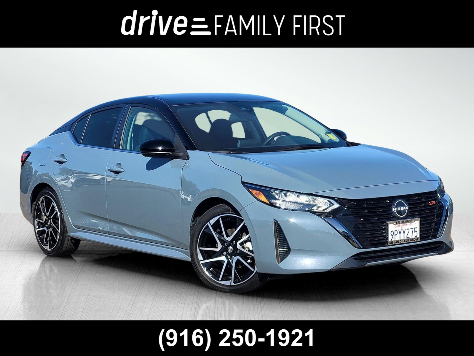 Atlantic Gray/Super Black 2025 Nissan Sentra Sedan Front-Wheel Drive Continuously Variable Transmission