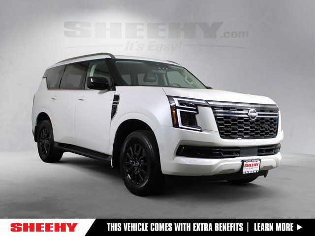 Aspen White 2025 Nissan Armada SV 4WD SUV / Crossover Four-Wheel Drive 9-Speed Automatic