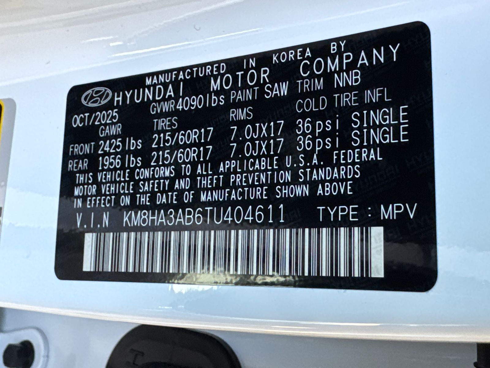 Used 2026 White Hyundai SE image 32