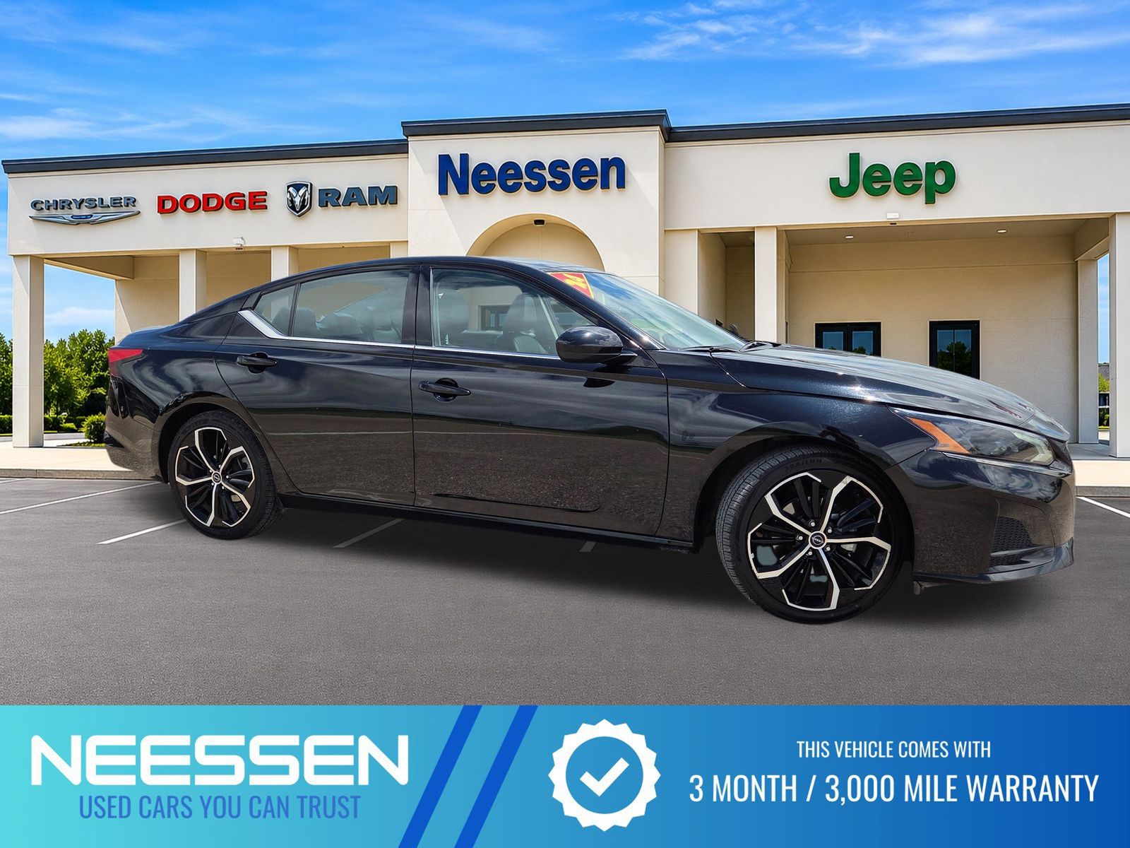 Super Black 2024 Nissan Altima Sedan Front-Wheel Drive Continuously Variable Transmission