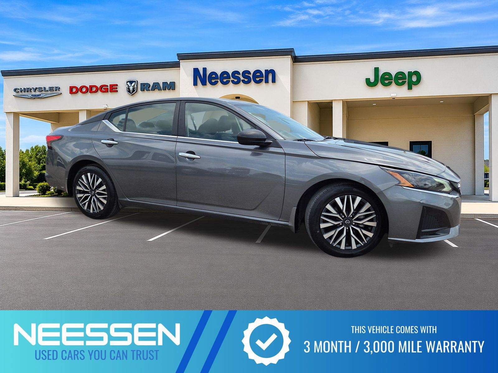 Gray (Gun Metallic) 2024 Nissan Altima Sedan Front-Wheel Drive Continuously Variable Transmission